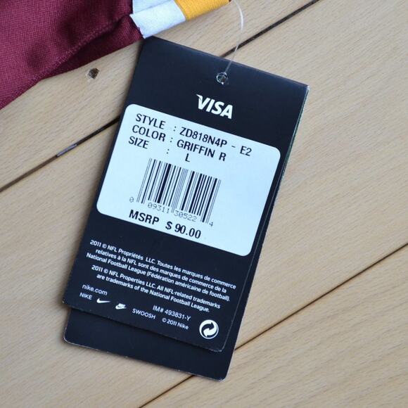 NWT Nike On Field NFL Washington Commanders Jersey Griffin III #10 Redskins - Picture 3 of 6